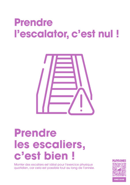 Campagne De Sensibilisation Design Actif Prenez Les Escaliers