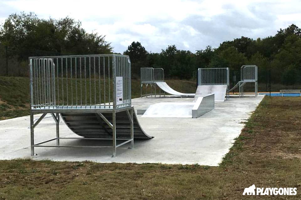 Réalisation d'un skatepark modulaire pour la ville de Saint-Martin-La-Garenne